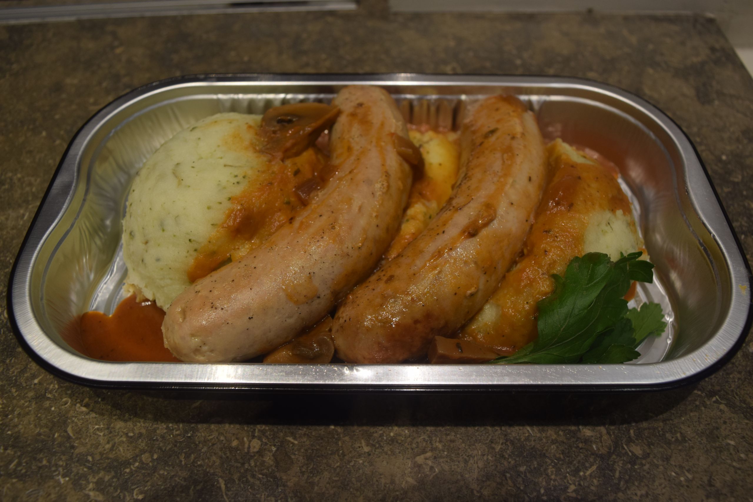 Braadworst met stoemp 1 st